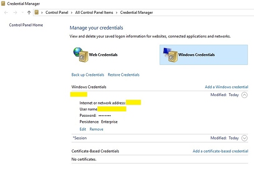 powershell credential manager