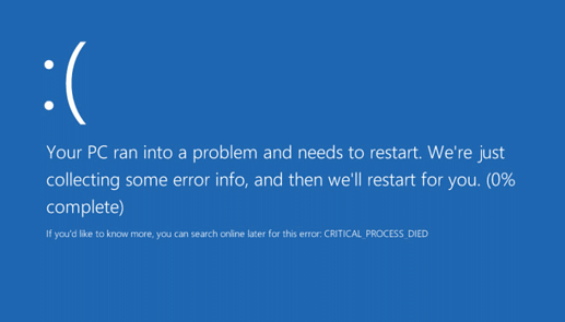 windows-10-critical-process-died 999tech.co.uk