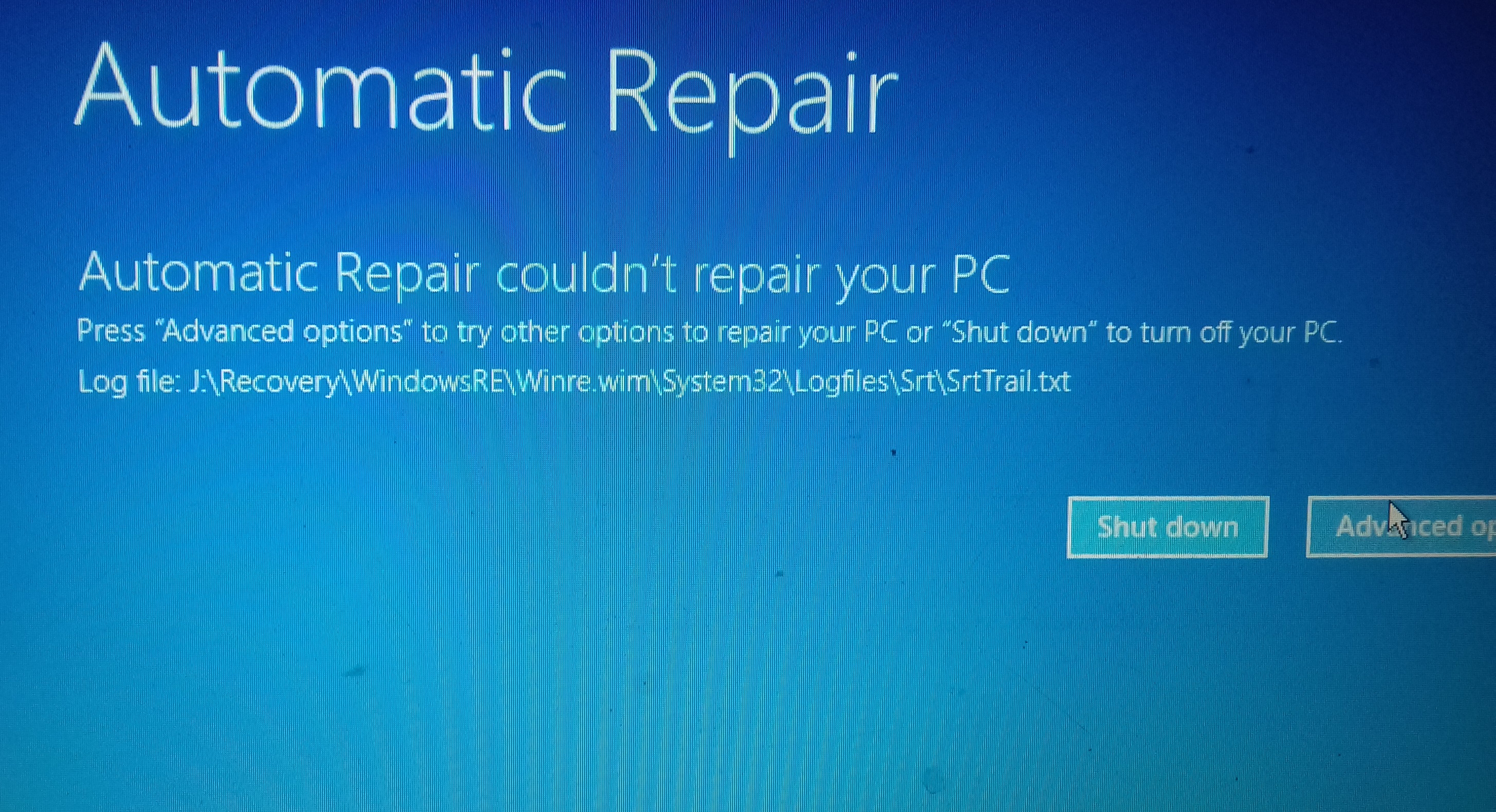 automatic repair windows 10 not working dell