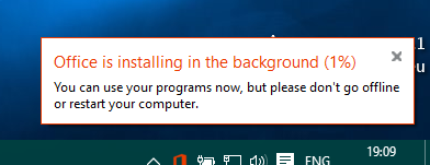 Office 365 Installation Stuck at 1%_ 999tech