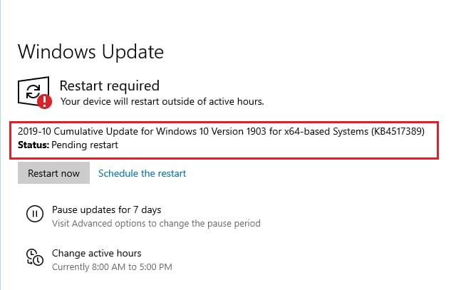 windows-10-asks-to-restart-to-install-KB4517389