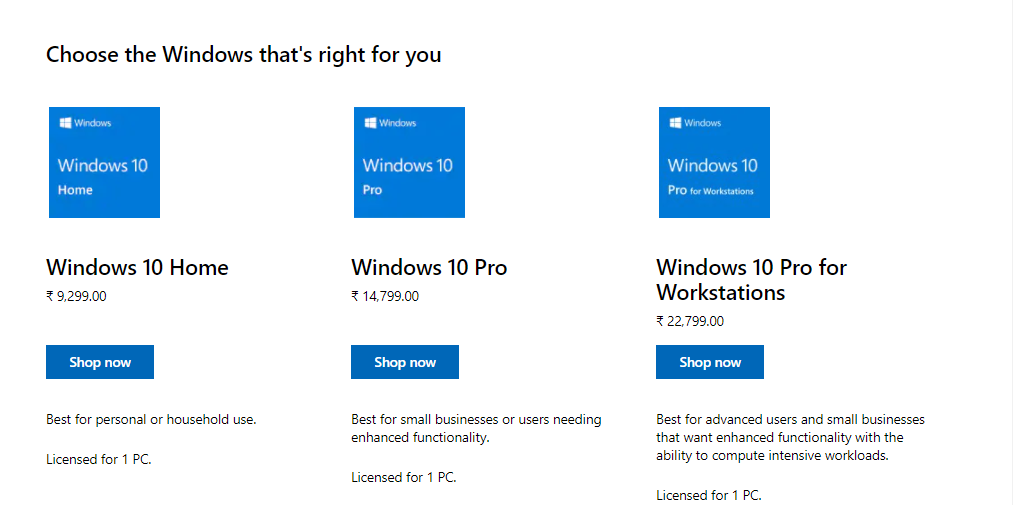 Windows 10 Professional for Workstations – MS Office Store