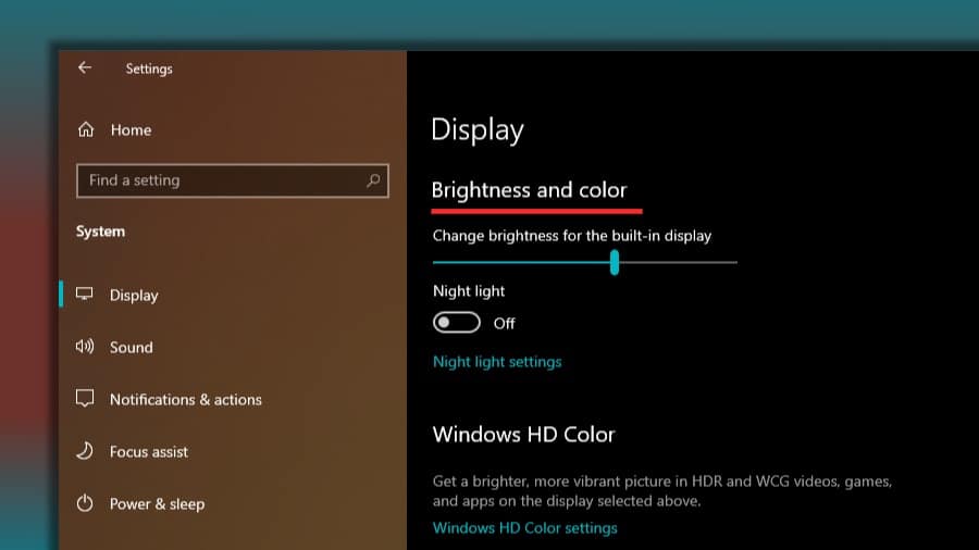 brightness control on windows 7